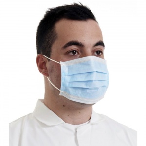 Disposable 3 Ply Face Mask Type IIR Pack Of 50