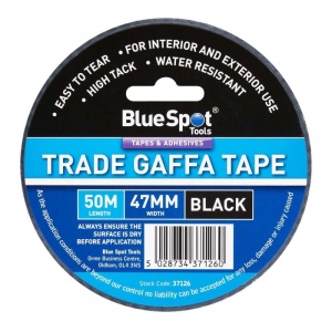 50M x 47mm Wide Trade Gaffa Tape - Black