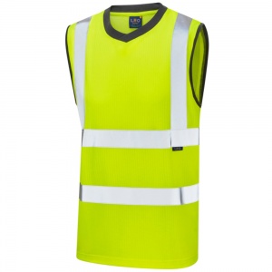Leo Workwear V01-Y Ashford High Visibility Yellow Comfort Vest