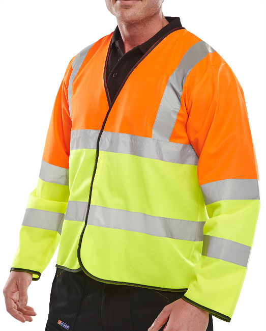 High Visibility Orange & Yellow Two Tone Lightweight Jacket