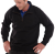 Quarter Zip Premium Sweatshirt in Black Or Navy Blue