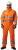 Leo Watertown ISO 20471 Class 3 & RIS-3279-TOM Rail Standards EcoViz 10KX Waterproof Stretch Coverall Orange
