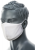 CV22 - 2 Ply Anti-Microbial Washable White Cotton Fabric Face Mask - Reusable