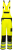 High Visibility Yellow/Black Poly Cotton Bib & Brace Overall