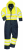 High Visibility Yellow & Navy Lined Waterproof Coverall S485