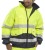 High Visibility Europa Yellow & Navy Waterproof Bomber Jacket ENISO 20471