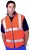 High Visibility Orange Reversible Bodywarmer