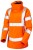 Ladies Premium High Visibility Orange Breathable Waterproof Jacket