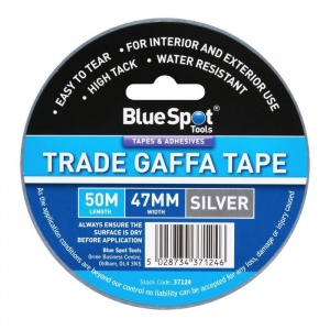 50M x 47mm Wide Trade Gaffa Tape - Silver