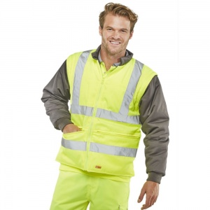 High Visibility Waterproof Yellow 7-in-1 Elsener Jacket