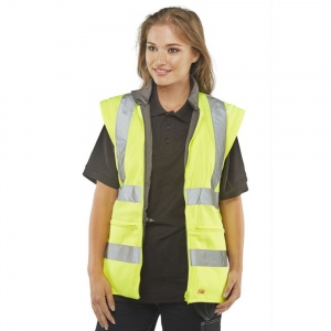 High Visibility Waterproof Yellow 7-in-1 Elsener Jacket