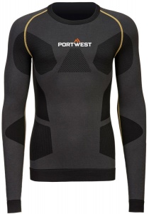 B173 - Portwest Dynamic Air Baselayer Top Charcoal Grey