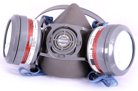 Half Face Respirator Mask With Filter Cartridges A1P2