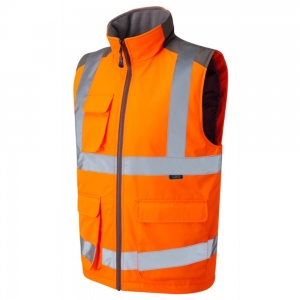 High Visibility Orange Leo Two-Tone Interactive Bodywarmer