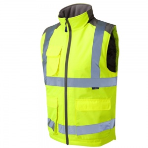 High Visibility Yellow Leo Two-Tone Interactive Bodywarmer
