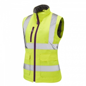 Ladies Sandymere Premium High Visibility Yellow Bodywarmer