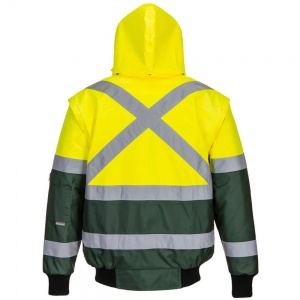 High Visibility Yellow-Green X-Range Waterproof Bomber Jacket