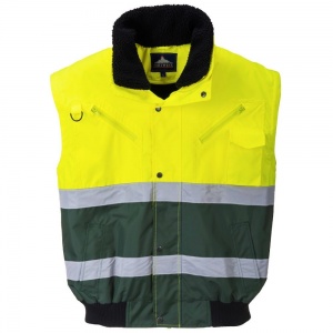 High Visibility Yellow-Green X-Range Waterproof Bomber Jacket