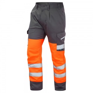 High Visibility Orange & Grey Superior Cargo Trousers ENISO 20471