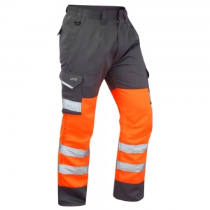 High Visibility Orange & Grey Superior Cargo Trousers ENISO 20471