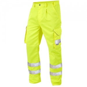 High Visibility Yellow Superior Cargo Trousers ENISO 20471