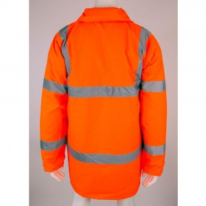High Visibility Orange Waterproof Traffic Jacket