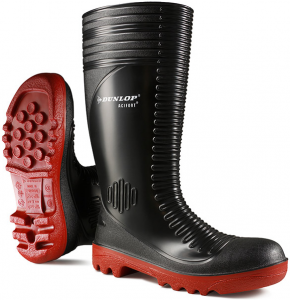 Dunlop Ribbed Construction Safety Wellington Boots
