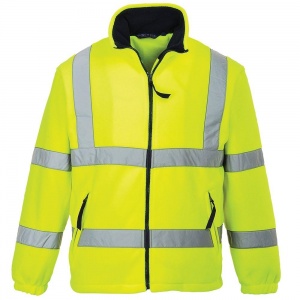 High Visibility Portwest F300 Yellow Fleece Jacket