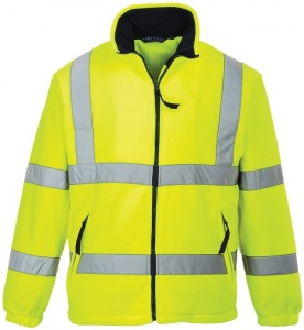 High Visibility Portwest F300 Yellow Fleece Jacket