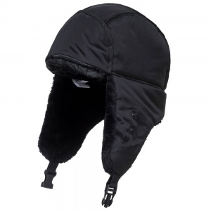 Black Portwest Winter Trapper Thermal Hat