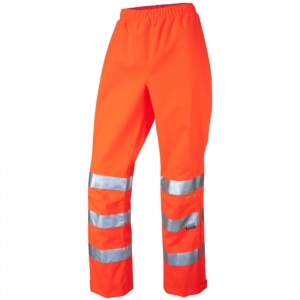 Ladies Waterproof Orange Breathable Overtrousers EN471 & GO/RT3279 Rail Spec.