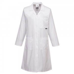Ladies Lab Coat White