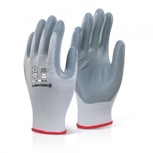 Nitrile Foam Palm-Coated Nylon Glove