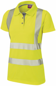 High Visibility Yellow Coolviz Ultra Pippacott MK2 Ladies Polo Shirt