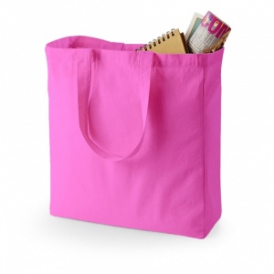 Quadra QD023 Fuchsia Pink Canvas Classic Shopper Tote Bag
