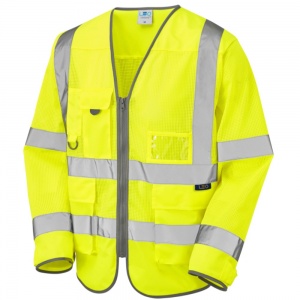 High Visibility Superior Long Sleeved Coolviz Vests In Yellow ENISO20471 Class 3