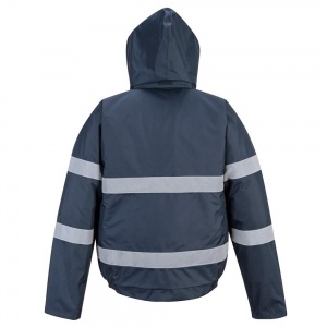 High Visibility Black Or Navy Blue Waterproof Security Bomber Jacket