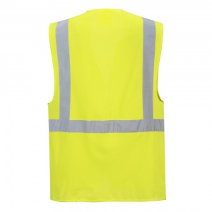 Portwest S476 Berlin Executive High Visibility Vest In Yellow, Orange Or Red