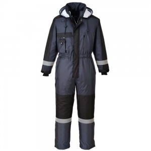 Portwest Navy/Black Lined Waterproof Winter Coverall S585