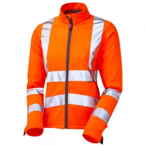 Ladies Honeywell Premium High Visibility Orange Softshell Jacket