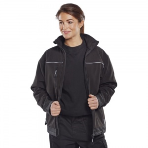 Premium Soft Shell Jacket With Reflective Piping - Free Printing Offer!