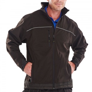 Premium Soft Shell Jacket With Reflective Piping - Free Printing Offer!