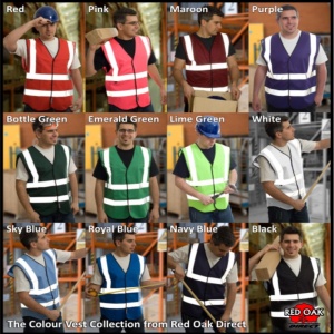 High Visibility Coloured Vest In Thirteen Exciting Colours!