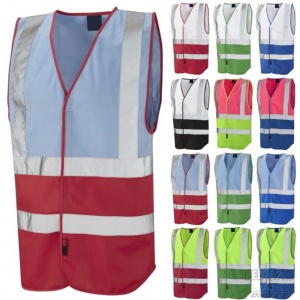 High Visibility Two-Tone Coloured Vest