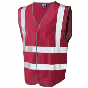 Leo W05 High Visibility Coloured Vest In Thirteen Colours