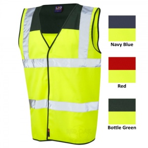 High Visibility Vest With Coloured Yoke