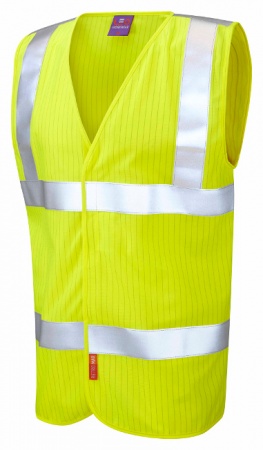 Clifton Limited Flame Spread / Anti-Static Hi Vis Yellow Waistcoat