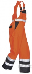 High Visibility Orange & Navy Two-Tone Bib & Brace Overall