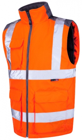 High Visibility Orange Leo Two-Tone Interactive Bodywarmer