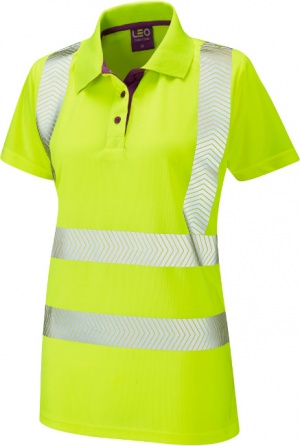 High Visibility Yellow Coolviz Plus Pippacott Ladies Polo Shirt